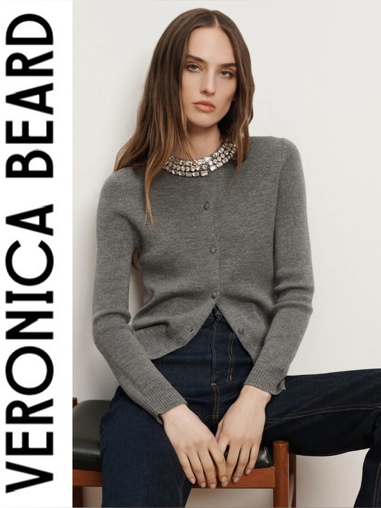 Veronica Beard Sweaters - Veronica Beard 🩶 Daro Embellished Cardigan